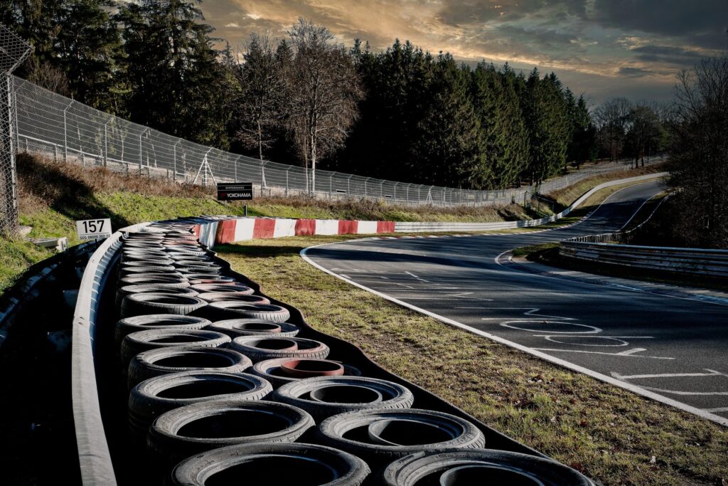 Cars on the N&uuml;rburgring circuit